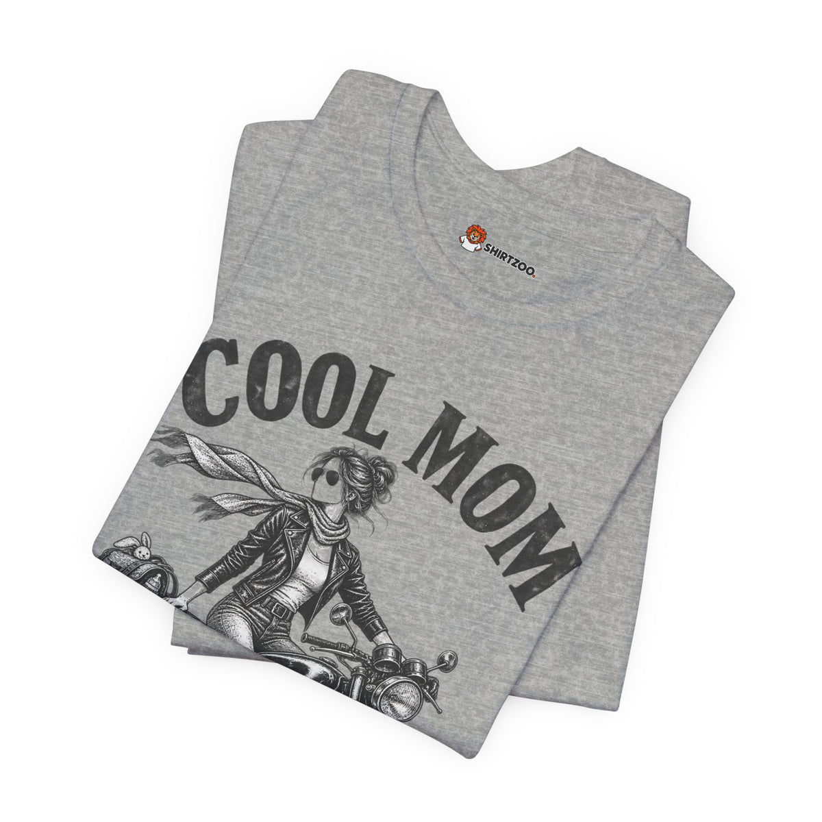 Cool Mom Motorcycle T-Shirt — 'loud pipes, quiet nights.' Biker Mom Tee