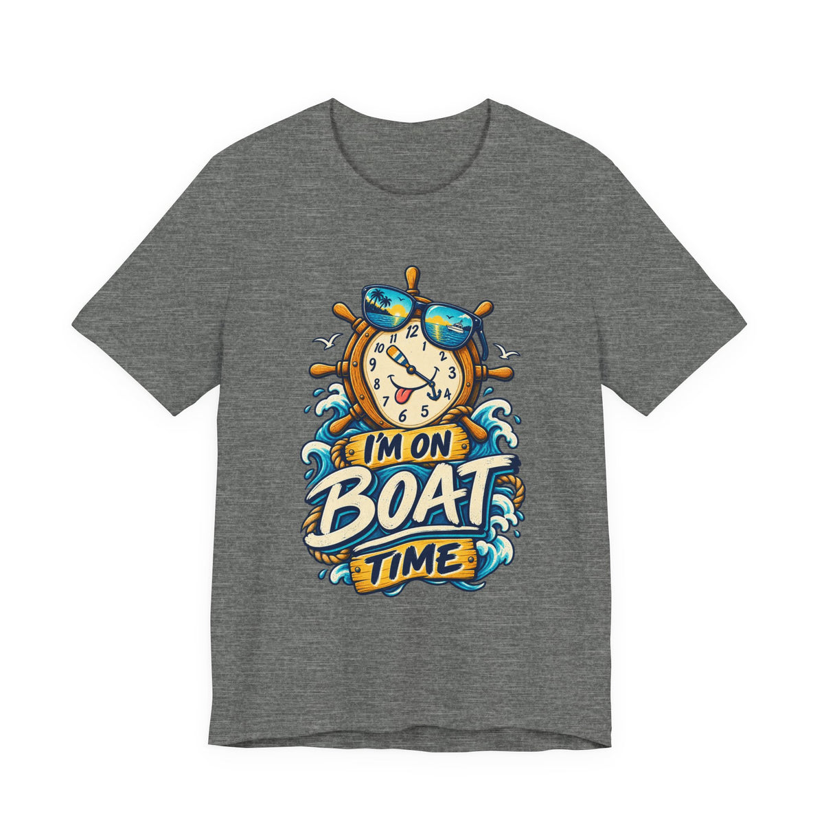 I'm on Boat Time T-Shirt — Funny Nautical Vintage Boating Design
