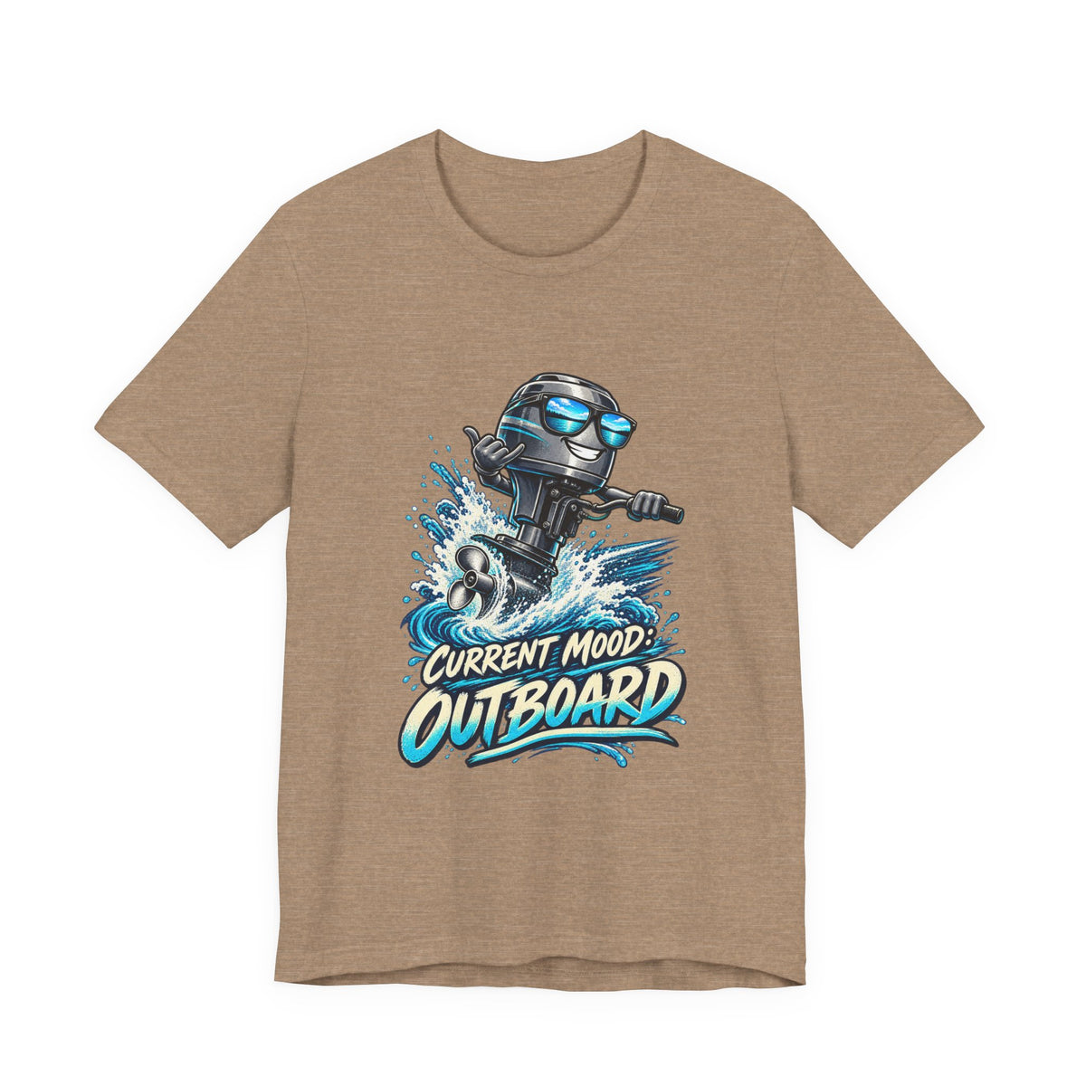 Current Mood: Outboard T-Shirt — Funny Boating and Outboard Motor Graphic Tee