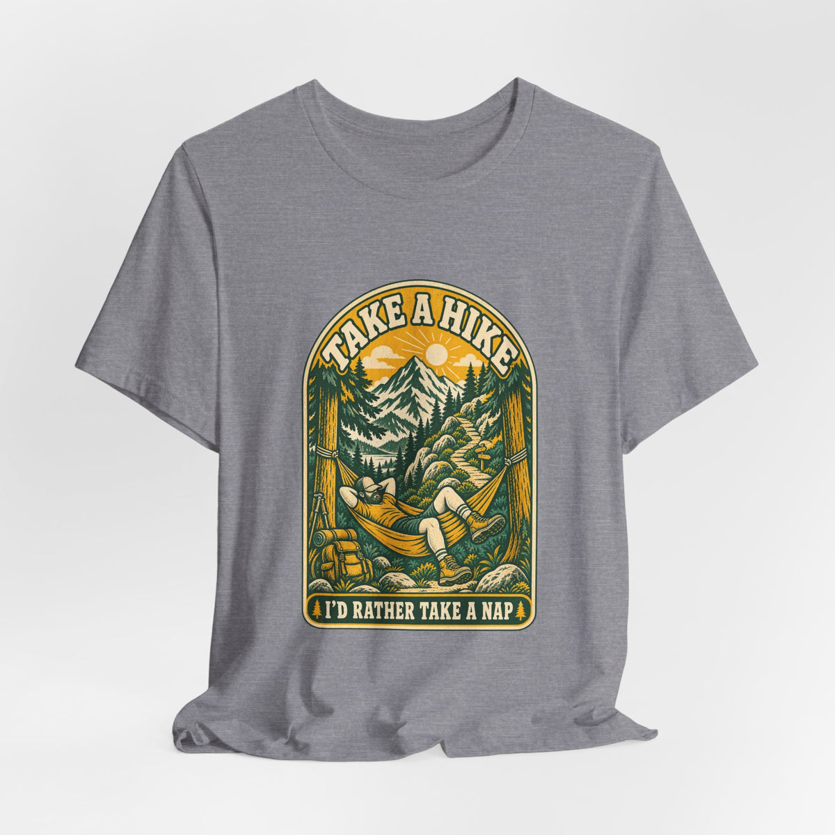 I'd Rather Take a Nap Vintage Hiking T-Shirt — Hammock Mountain Outdoors Tee