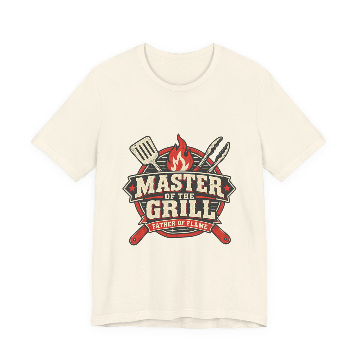 Master of the Grill T-Shirt, Father of Flame BBQ Tee for Grill Masters