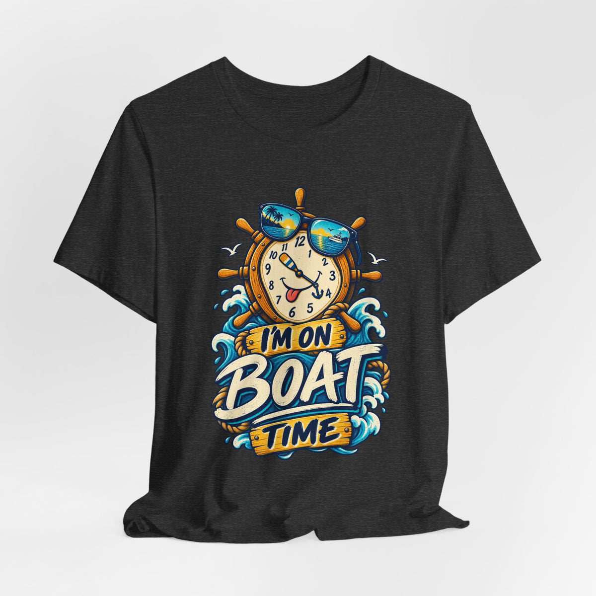 I'm on Boat Time T-Shirt — Funny Nautical Vintage Boating Design