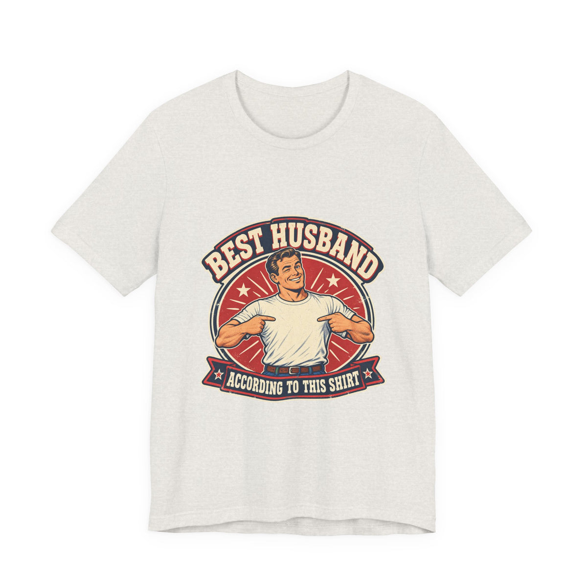 Best Husband Vintage T-Shirt — Funny Retro Husband Pride Design