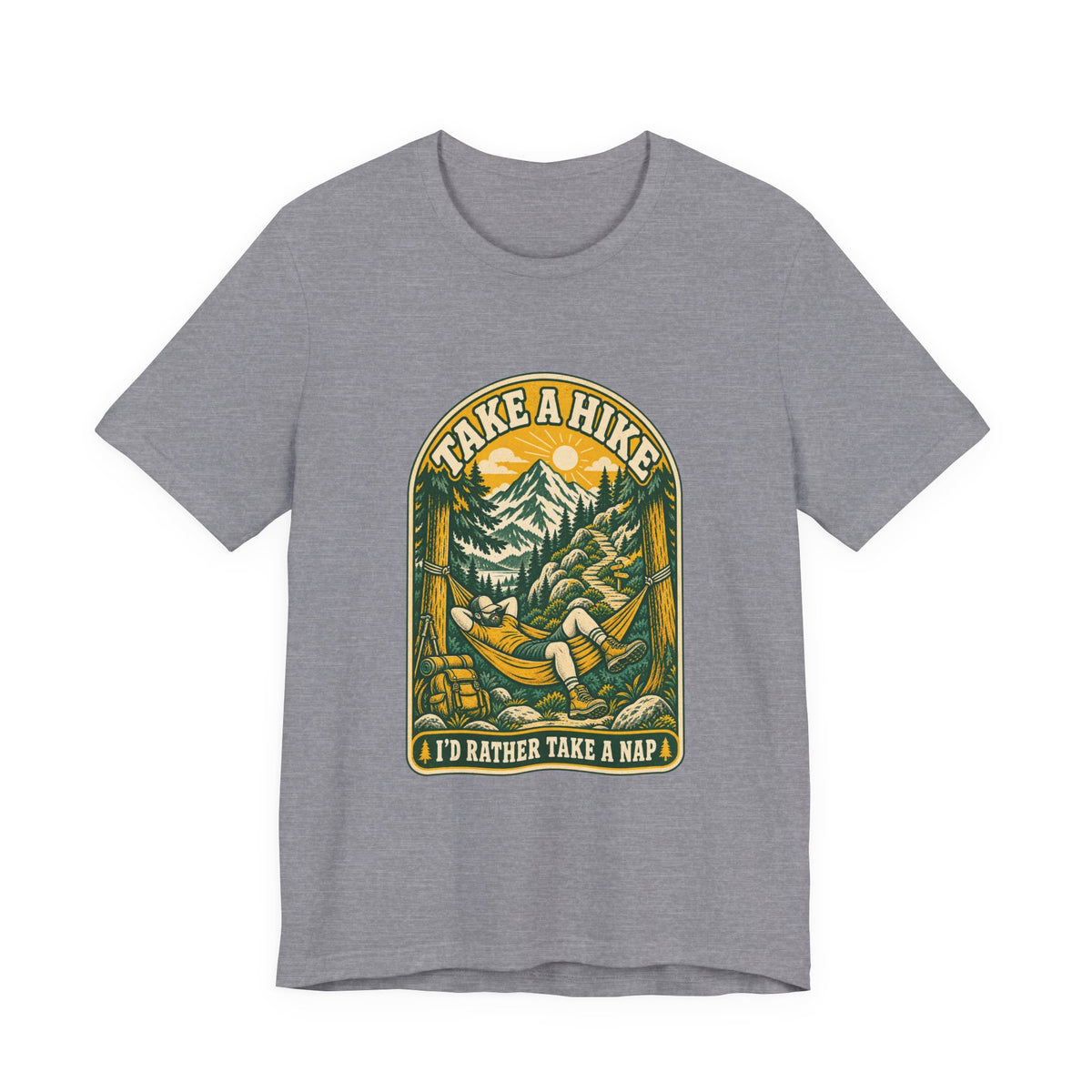 I'd Rather Take a Nap Vintage Hiking T-Shirt — Hammock Mountain Outdoors Tee