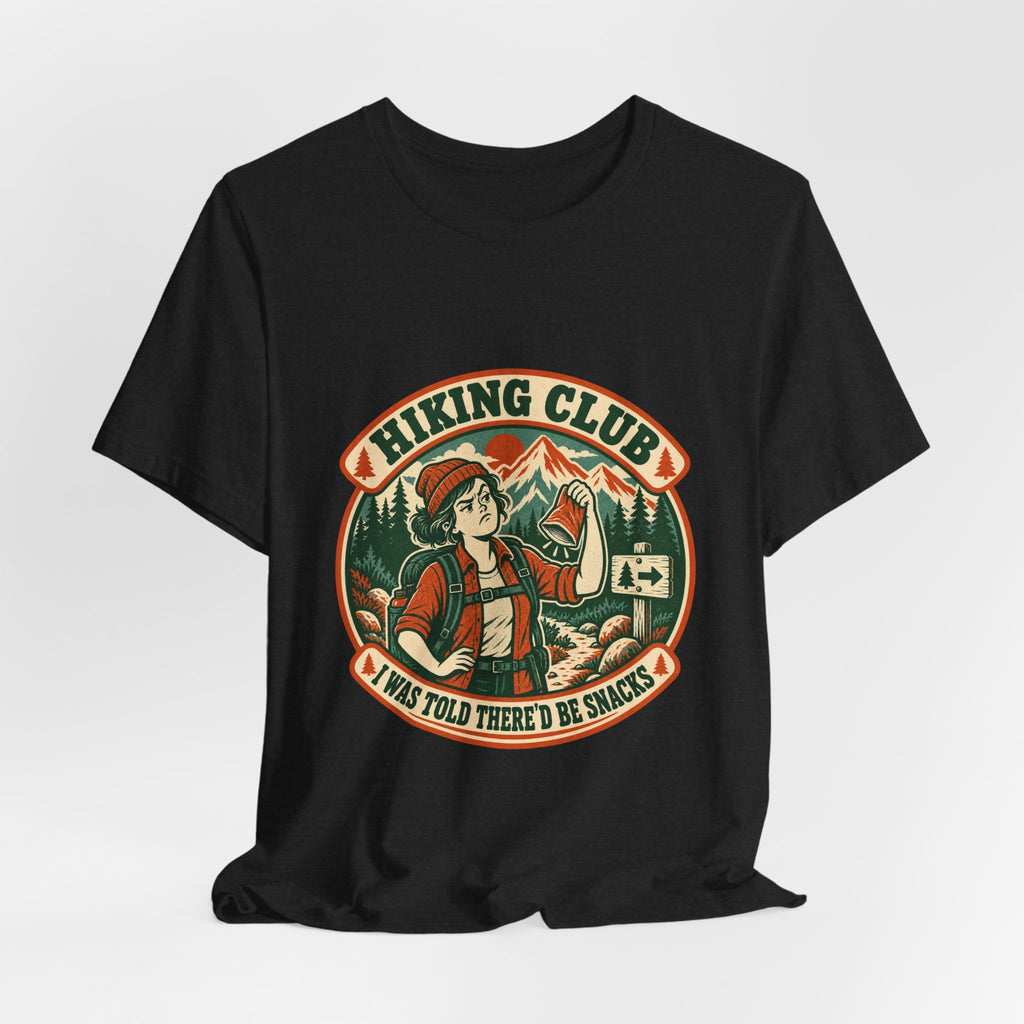 Hiking Club Snacks T-Shirt — Vintage Mountain Hiker Tee