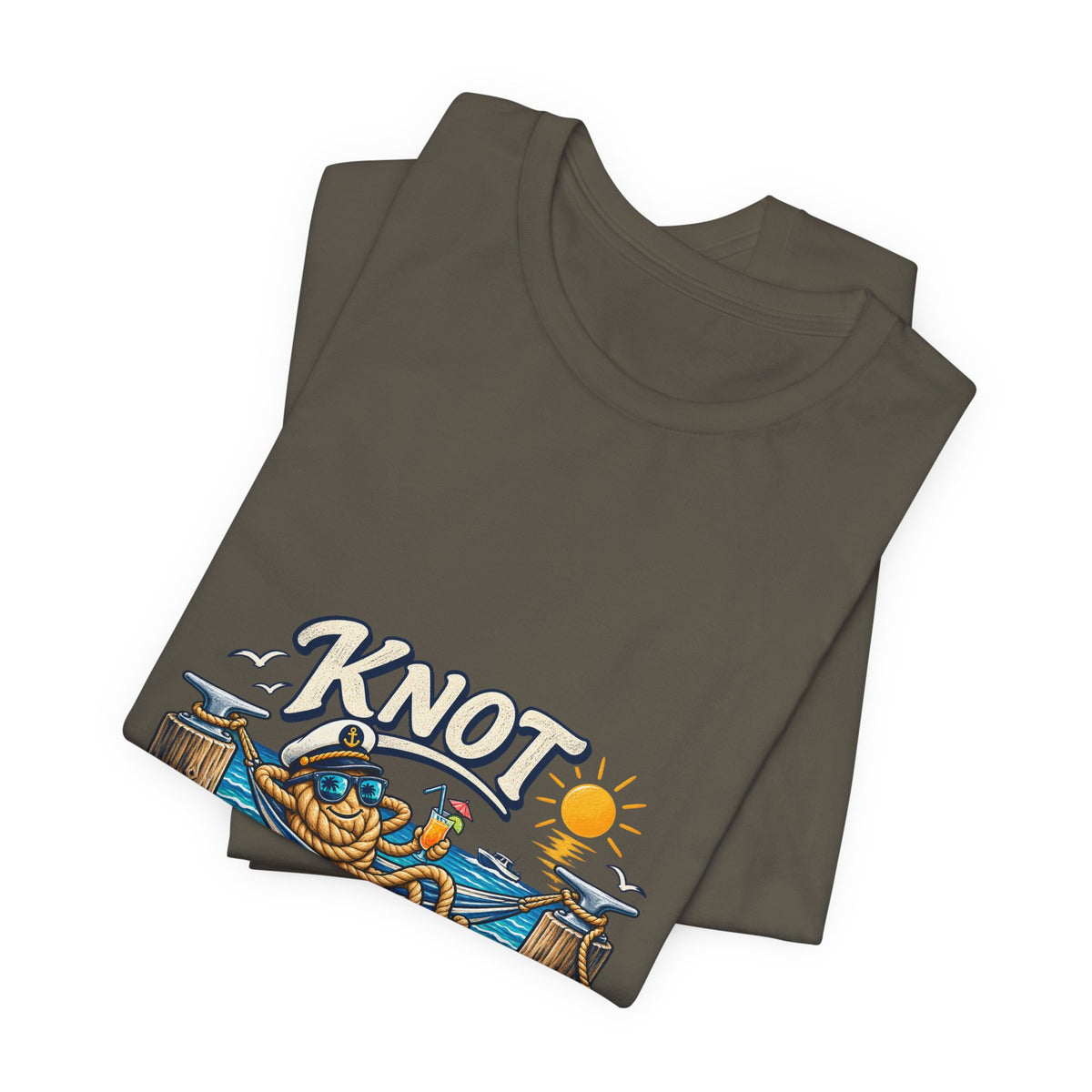 Knot Working Today Nautical T-Shirt — Funny Relaxed Sailor Beach Design
