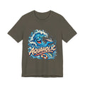 Aquaholic T-Shirt, Vintage Ocean Wave Humor Tee for Boating and Fishing Fans
