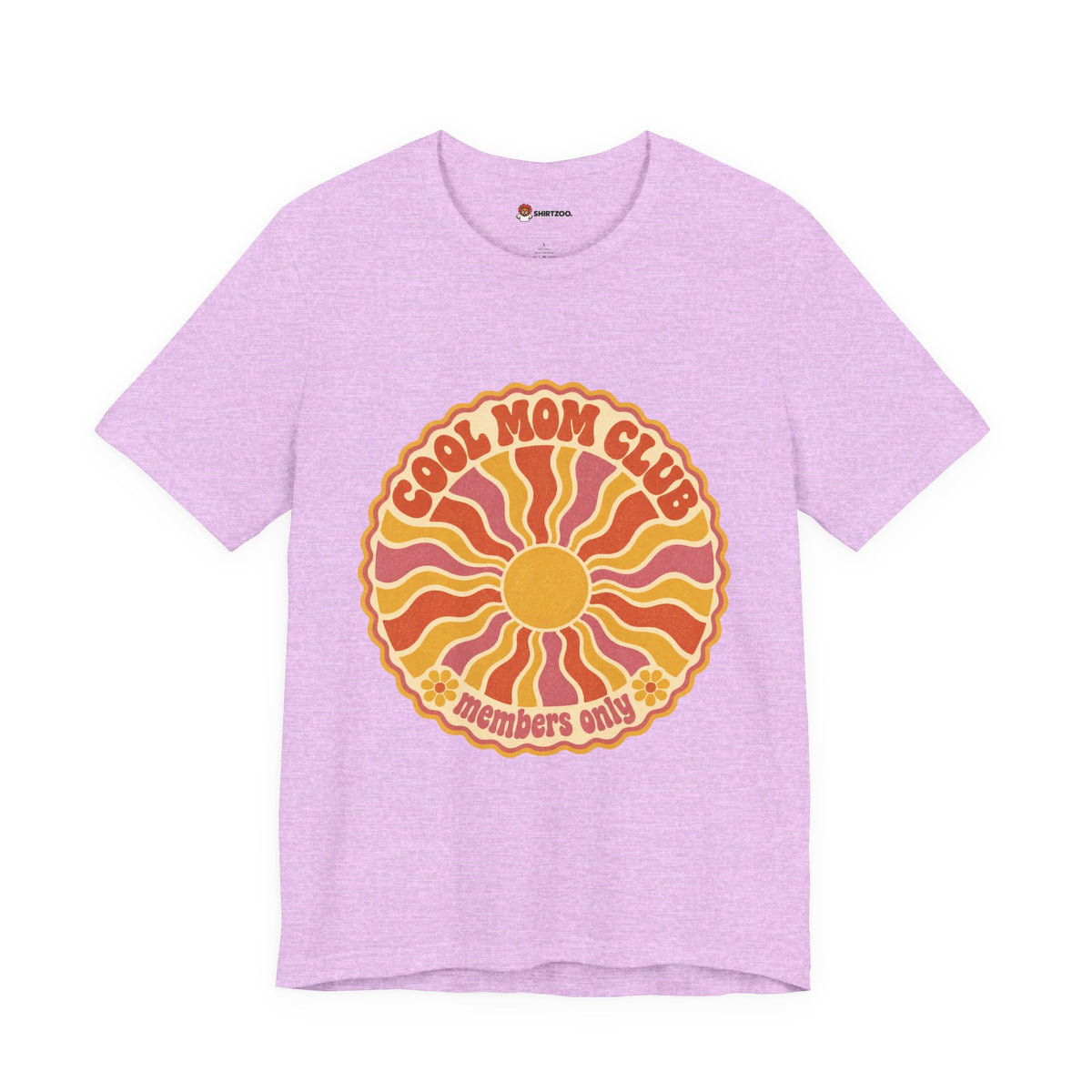 Cool Mom Club Tee — Retro Sun Graphic "Members Only" Mother's Day Shirt