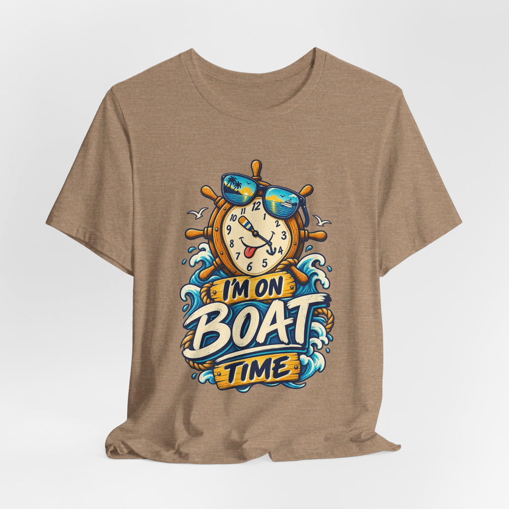I'm on Boat Time T-Shirt — Funny Nautical Vintage Boating Design