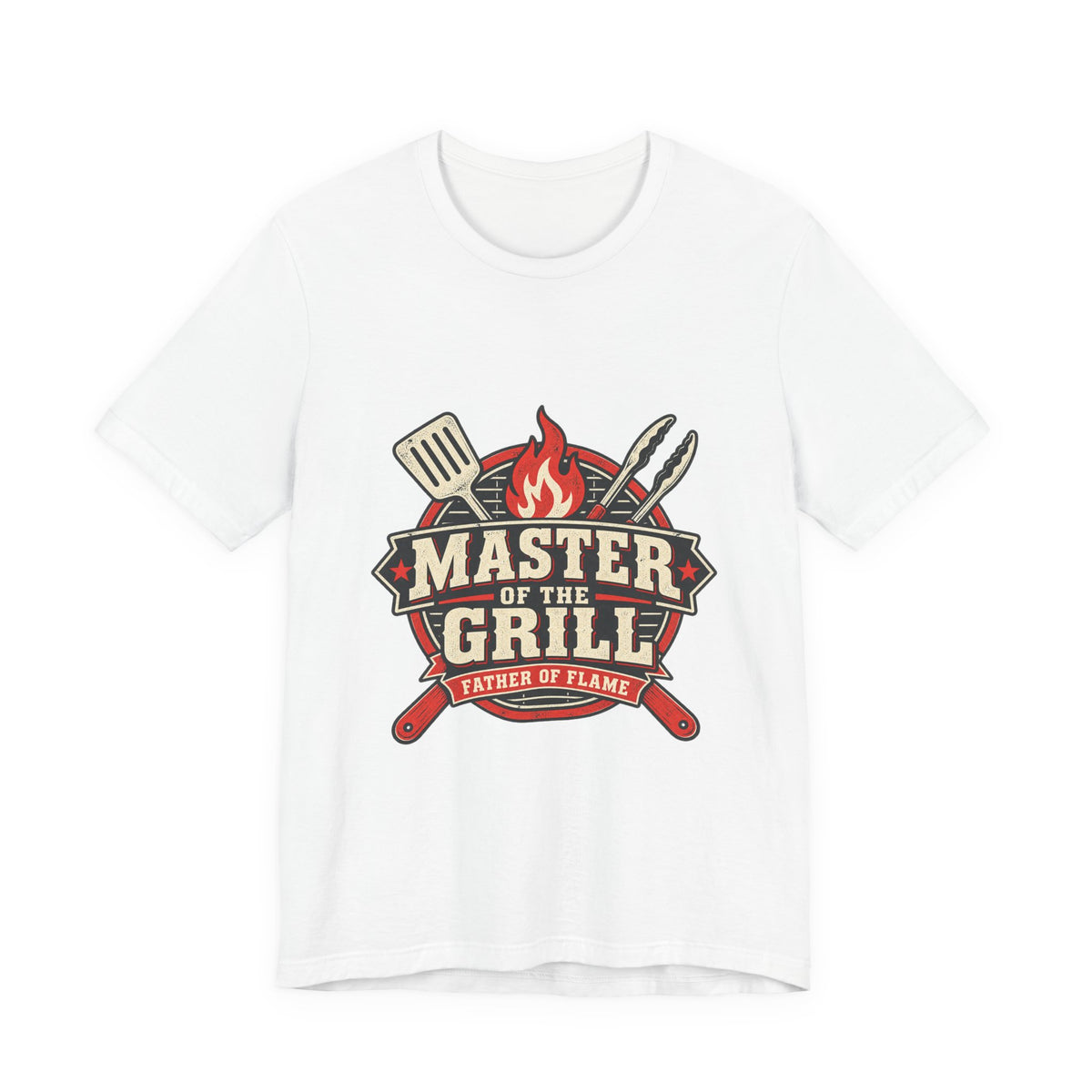 Master of the Grill T-Shirt, Father of Flame BBQ Tee for Grill Masters