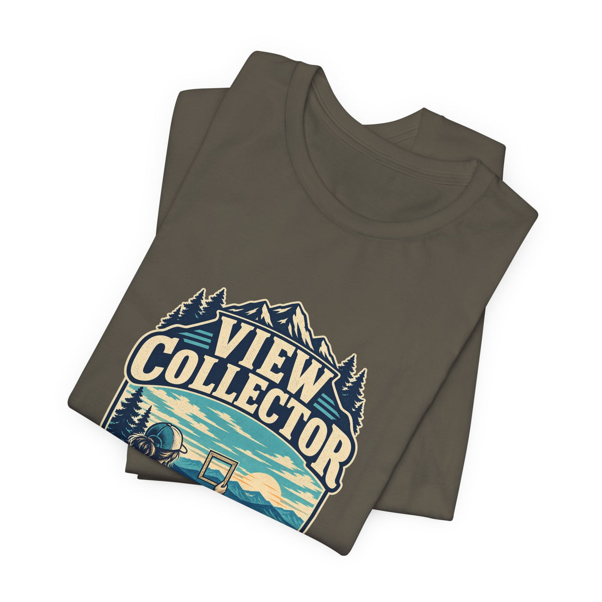 View Collector T-Shirt — No Storage Limit Mountain Lake Hiking Photographer Tee