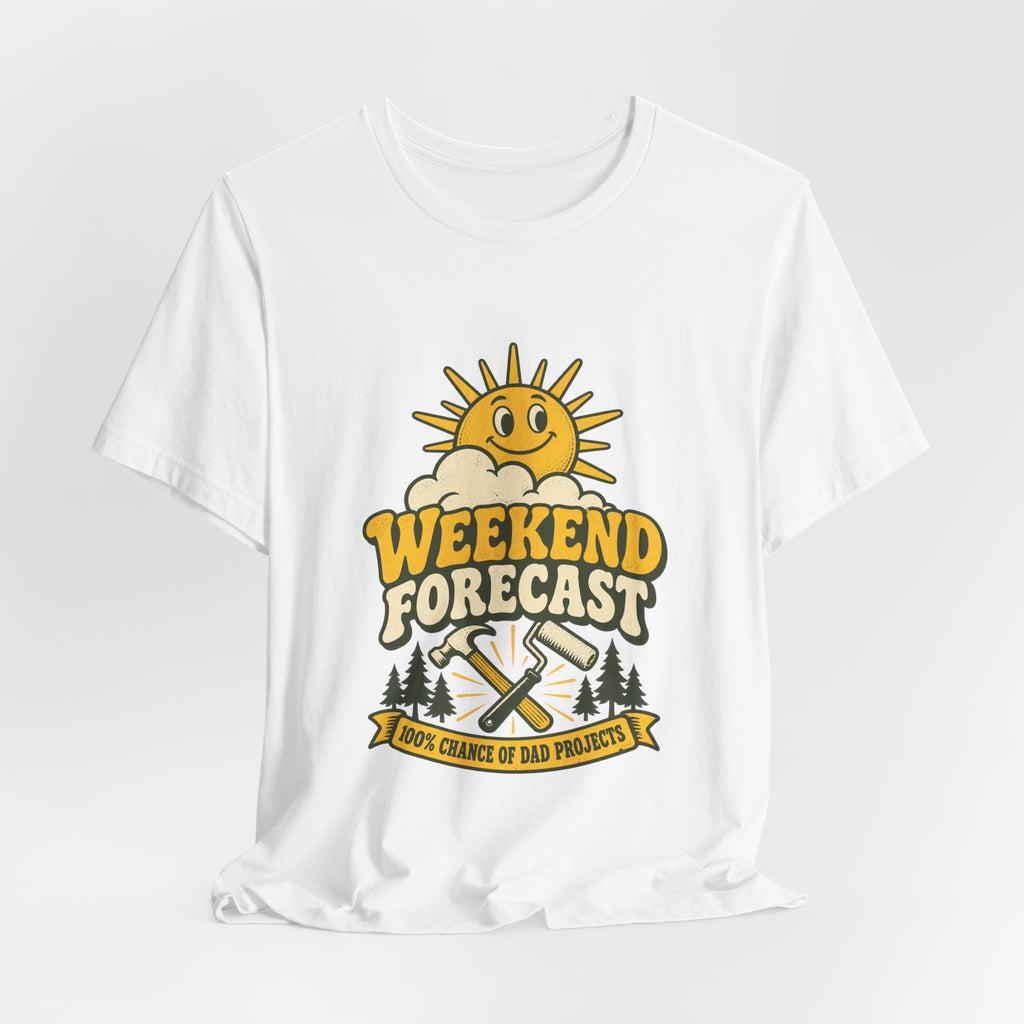 Weekend Forecast Dad Projects T-Shirt – Funny Vintage DIY Dad Tee