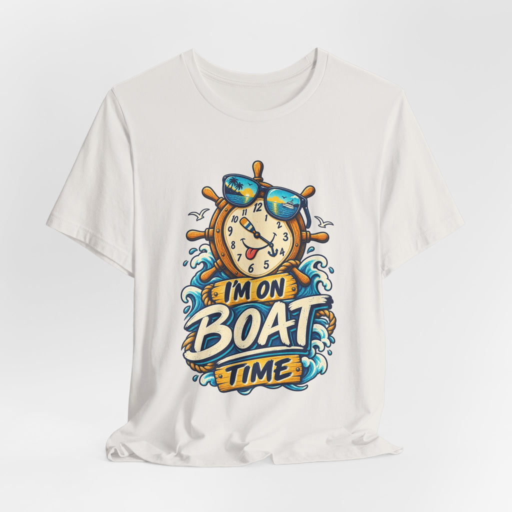 I'm on Boat Time T-Shirt — Funny Nautical Vintage Boating Design