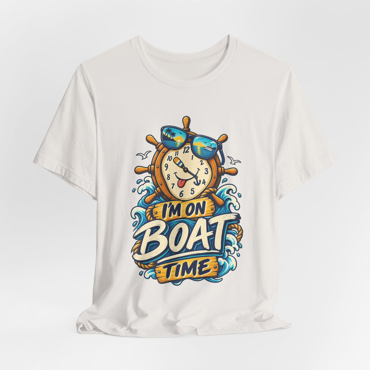 I'm on Boat Time T-Shirt — Funny Nautical Vintage Boating Design