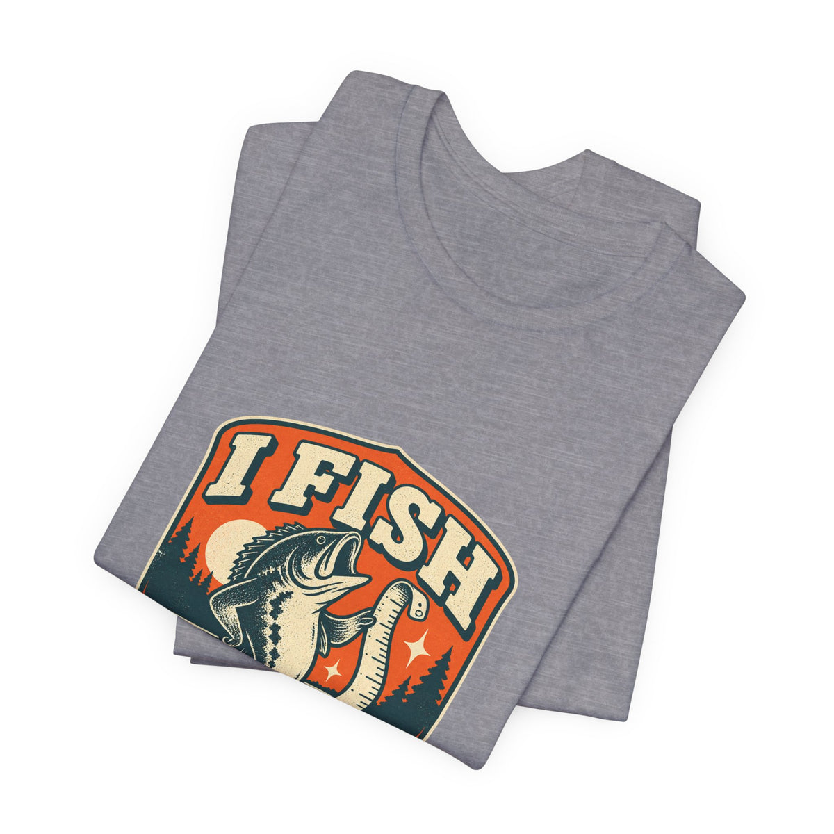 I Fish Therefore I Exaggerate T-Shirt — Vintage Fisherman Fish Tale Tee