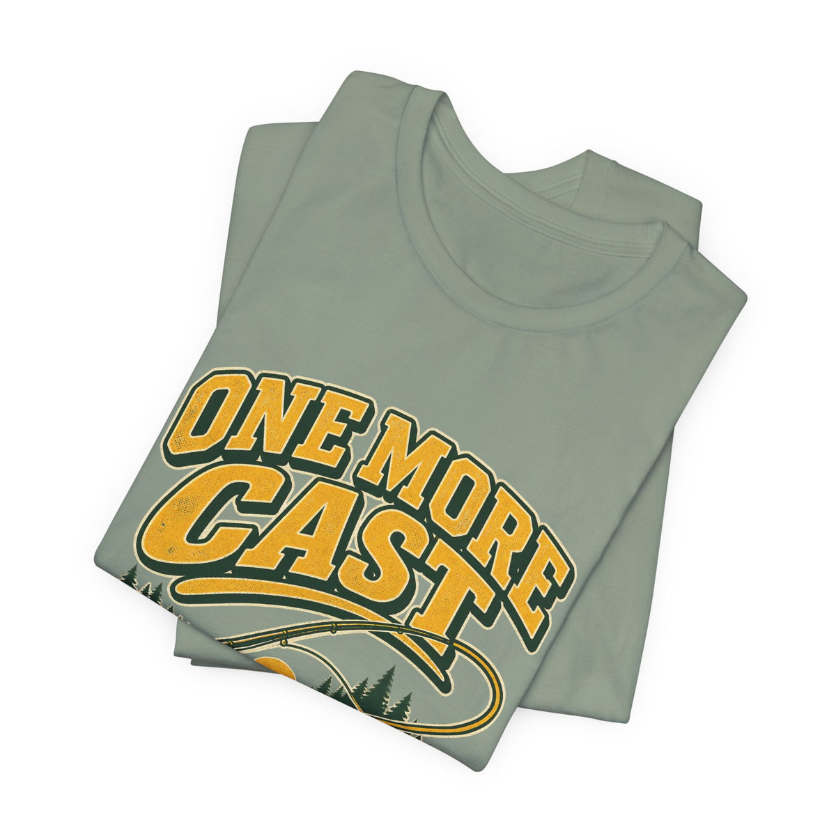 One More Cast Fishing T-Shirt — Vintage Angler Lake Tee