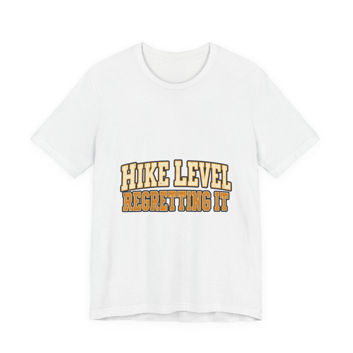 Hike Level: Regretting It T-Shirt — Funny Vintage Hiking Tee