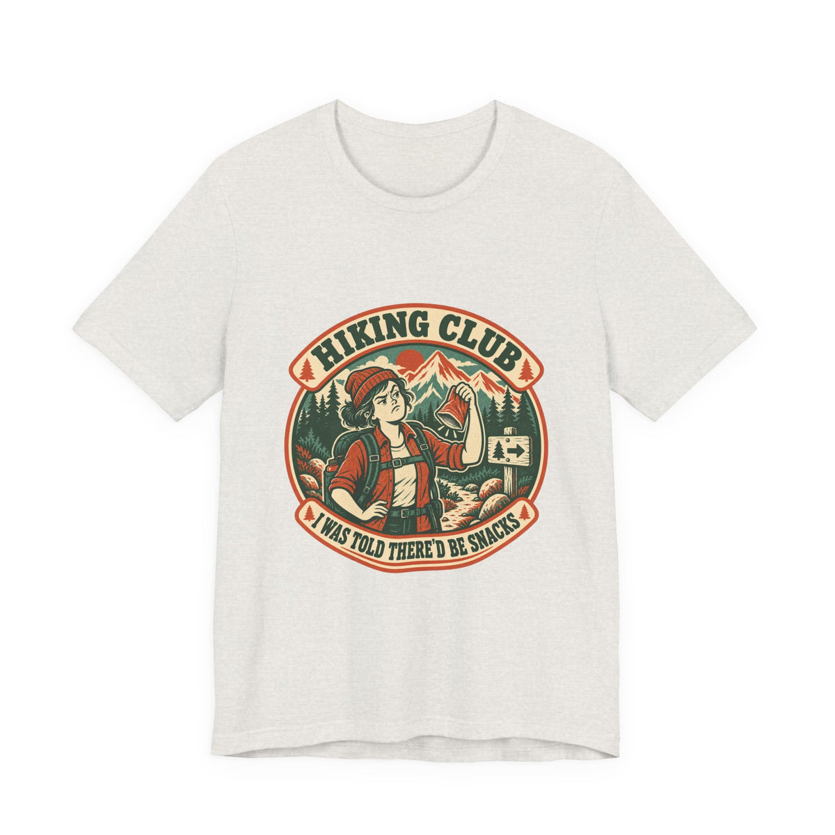 Hiking Club Snacks T-Shirt — Vintage Mountain Hiker Tee
