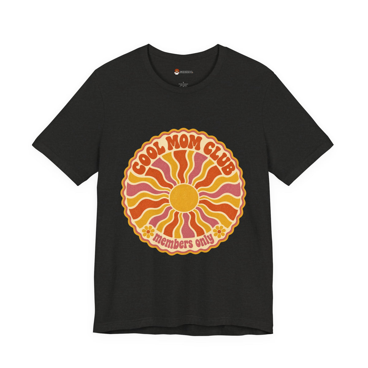 Cool Mom Club Tee — Retro Sun Graphic "Members Only" Mother's Day Shirt