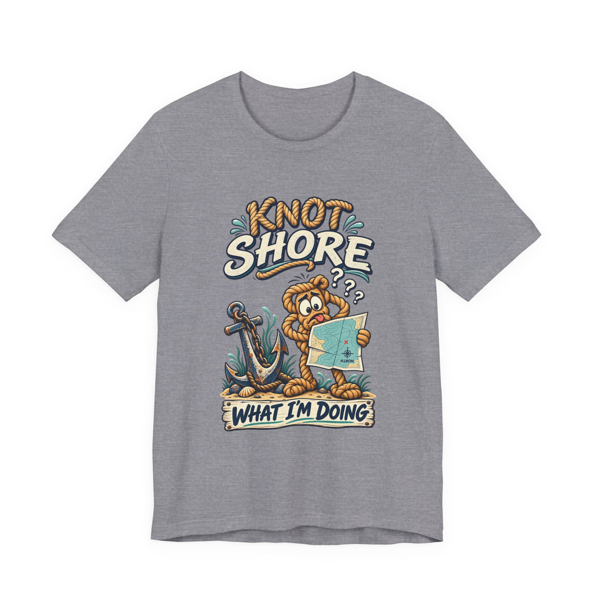Knot Shore What I'm Doing T-Shirt — Funny Nautical Rope Character Humor Tee