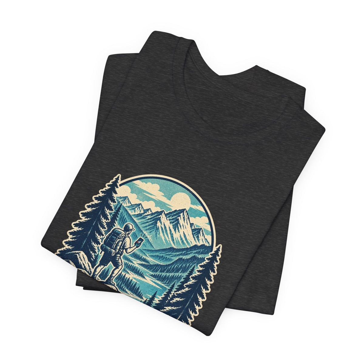 Wilderness WiFi T-Shirt — Signal Not Found Vintage Mountain Hiking Tee