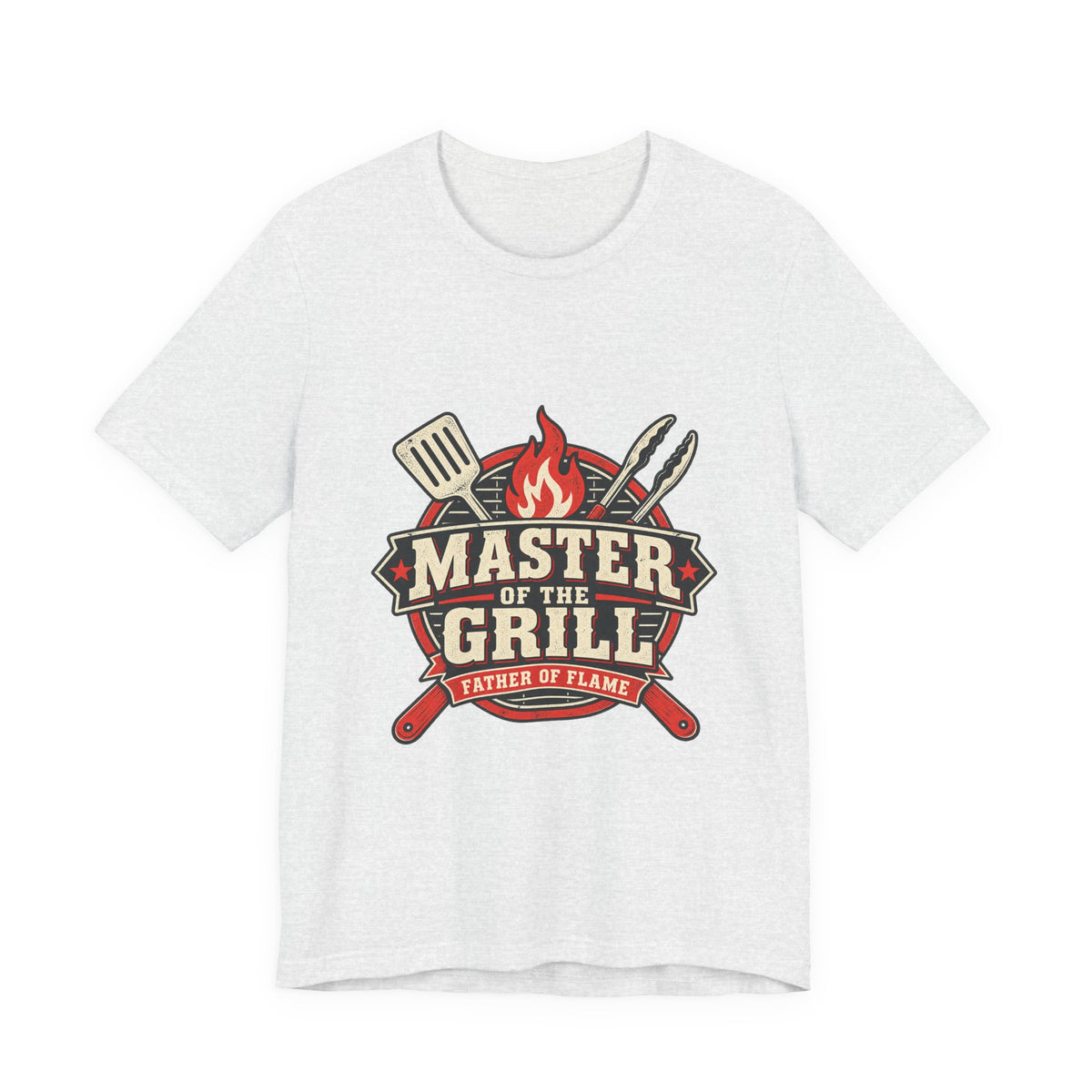 Master of the Grill T-Shirt, Father of Flame BBQ Tee for Grill Masters