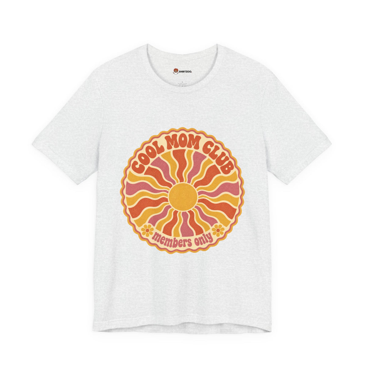 Cool Mom Club Tee — Retro Sun Graphic "Members Only" Mother's Day Shirt