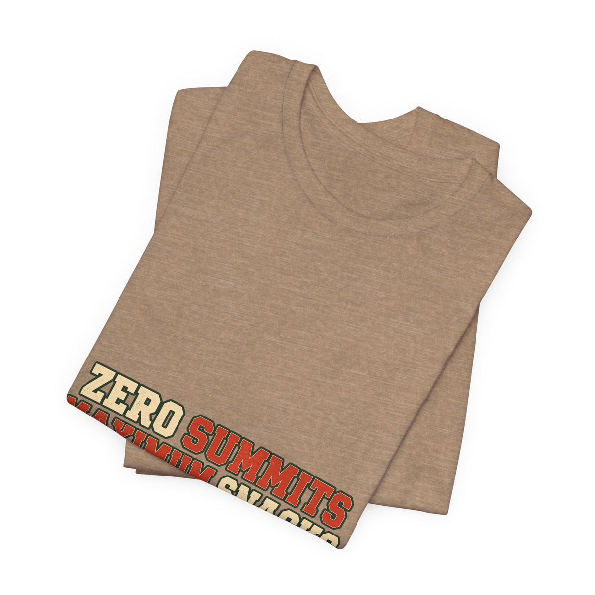 Zero Summits Maximum Snacks T-Shirt – Funny Vintage Hiking Adventure Tee
