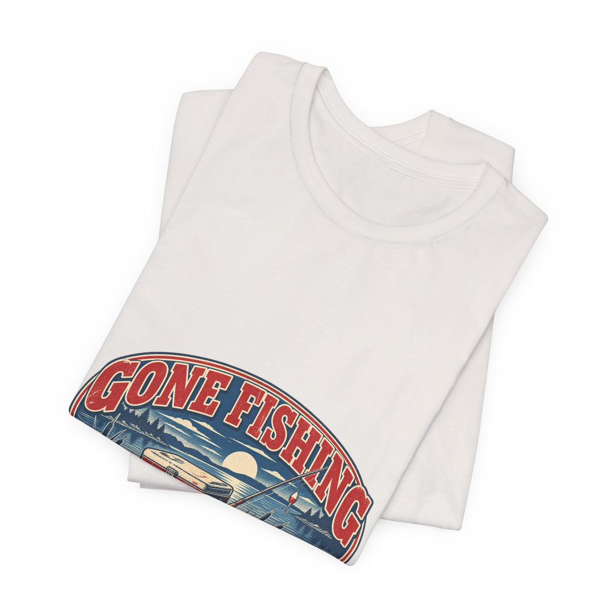 Gone Fishing T-Shirt — Back When the Cooler Is Empty Vintage Fishing Tee