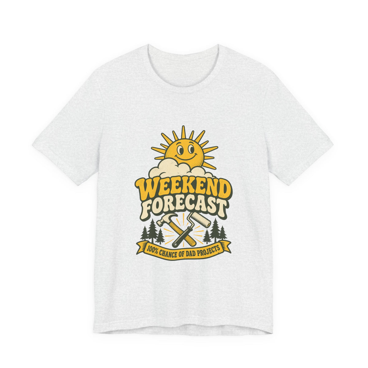 Weekend Forecast Dad Projects T-Shirt – Funny Vintage DIY Dad Tee