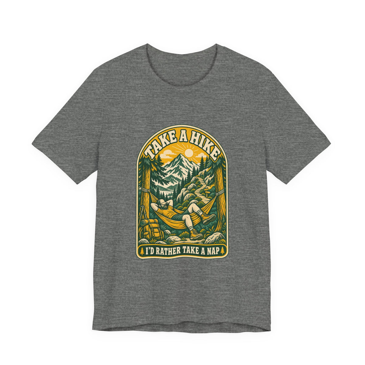 I'd Rather Take a Nap Vintage Hiking T-Shirt — Hammock Mountain Outdoors Tee