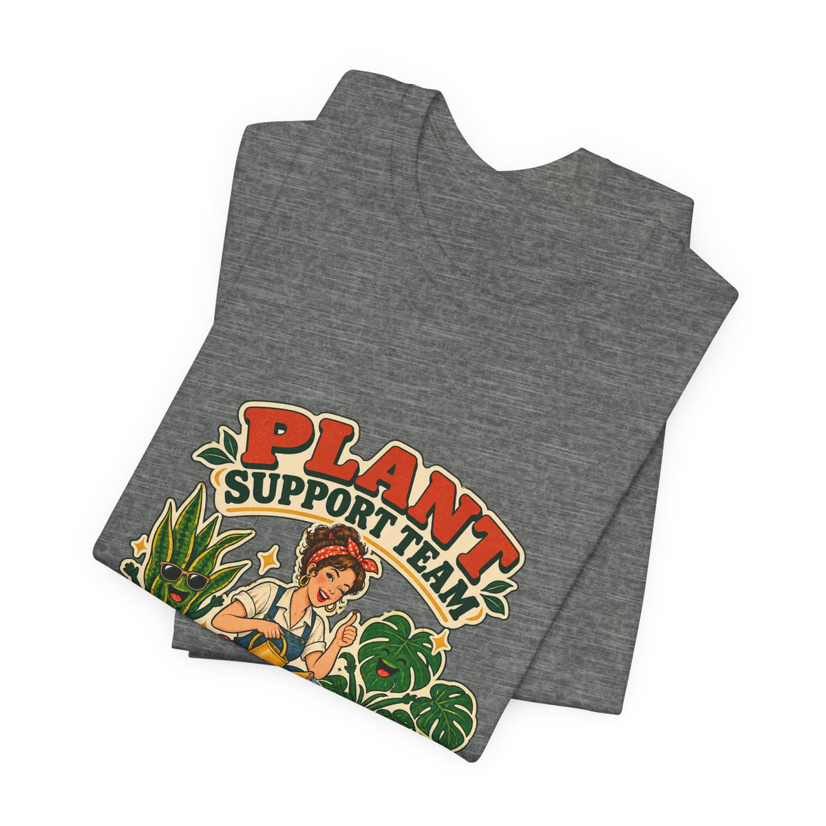 Plant Support Team T-Shirt, Talking Them Through It Vintage Plant Lady Tee