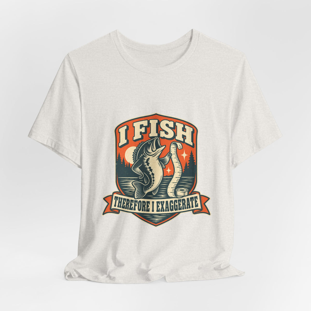 I Fish Therefore I Exaggerate T-Shirt — Vintage Fisherman Fish Tale Tee