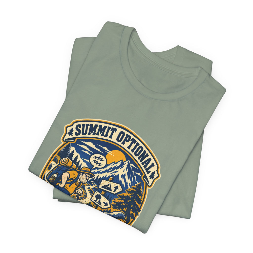 Summit Optional Complaining Mandatory T-Shirt — Funny Vintage Hiking Mountain Tee