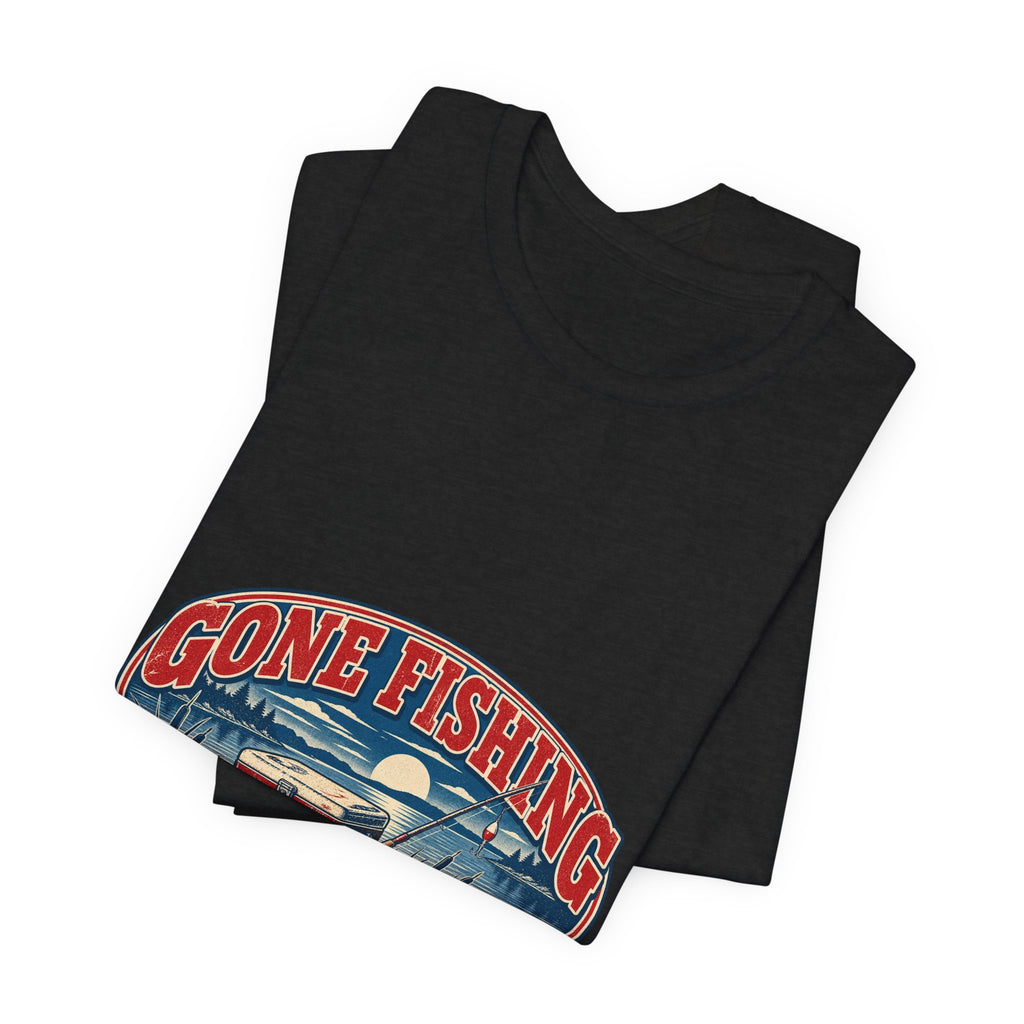 Gone Fishing T-Shirt — Back When the Cooler Is Empty Vintage Fishing Tee