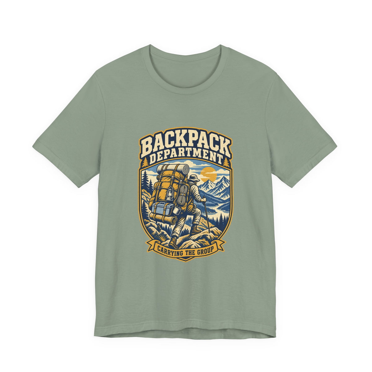 Backpack Department T-Shirt — Carrying the Group Vintage Hiking Tee