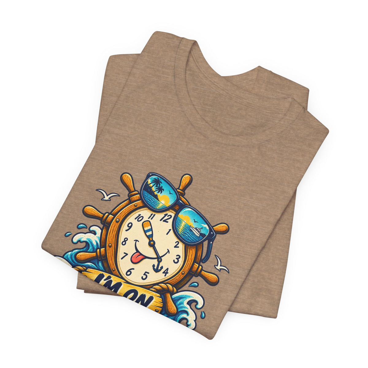 I'm on Boat Time T-Shirt — Funny Nautical Vintage Boating Design