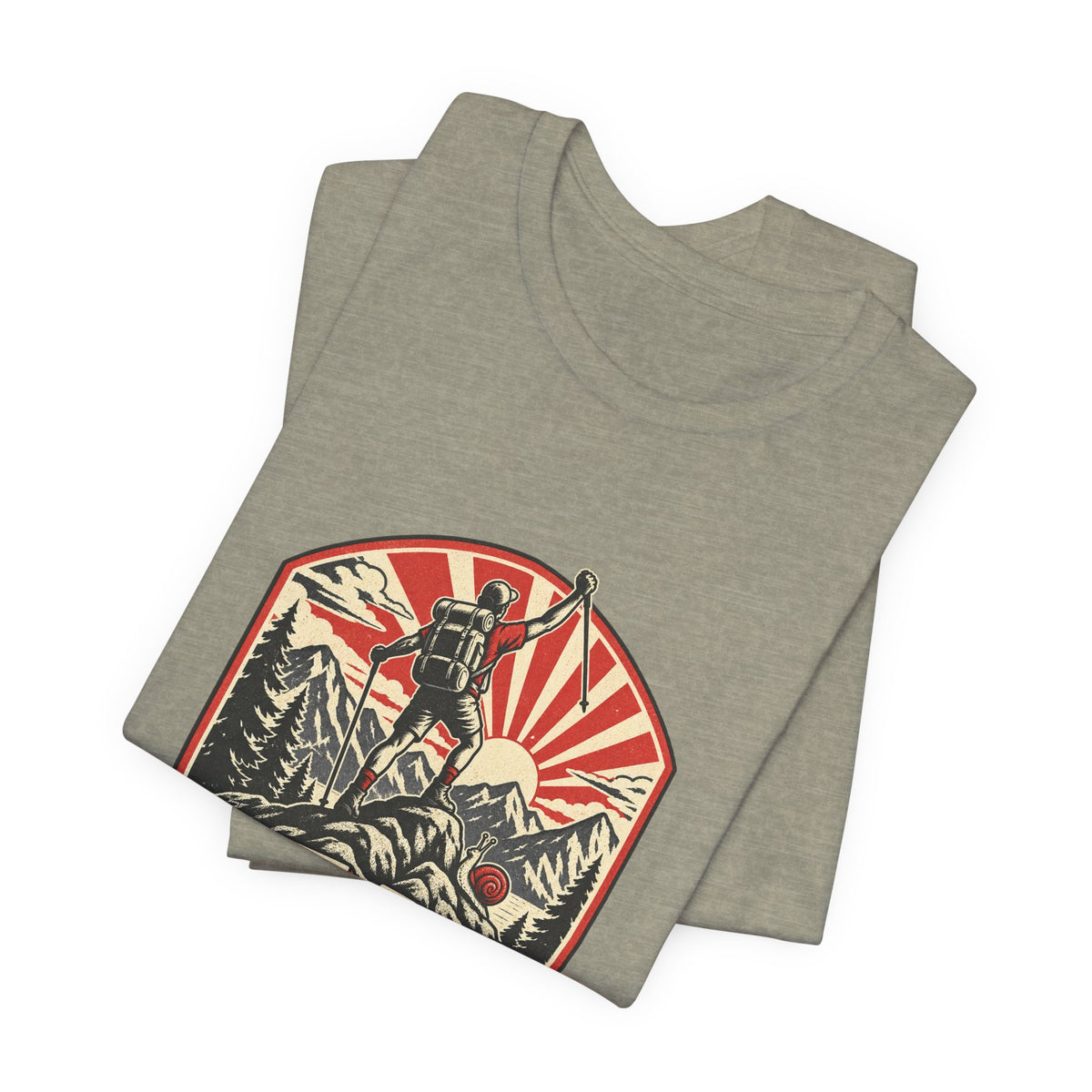 Peak Performance Questionable Pace T-Shirt — Funny Hiking Snail Vintage Mountain Tee