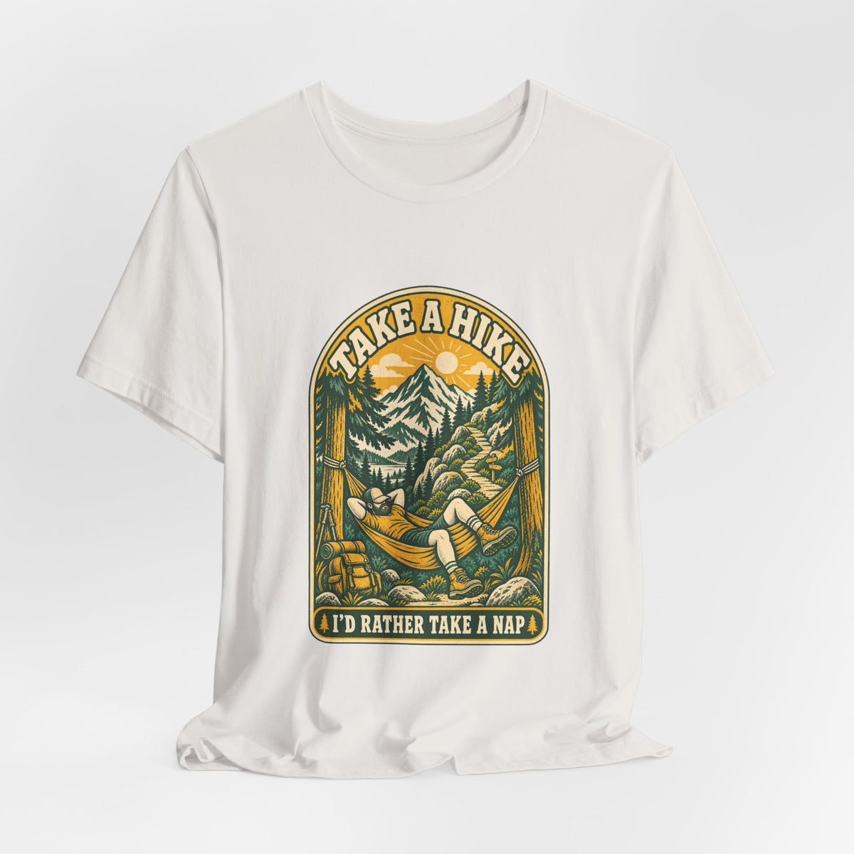 I'd Rather Take a Nap Vintage Hiking T-Shirt — Hammock Mountain Outdoors Tee