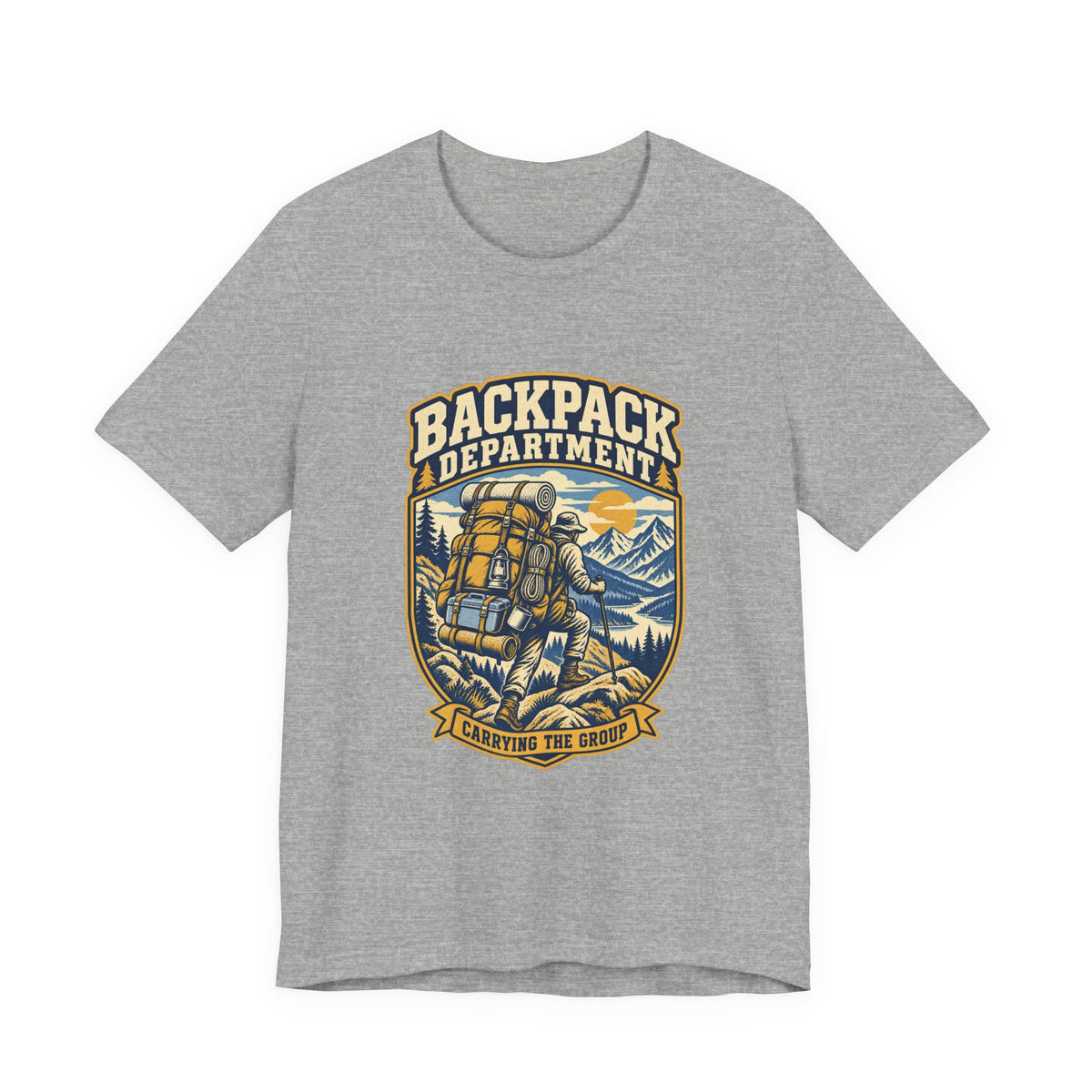 Backpack Department T-Shirt — Carrying the Group Vintage Hiking Tee