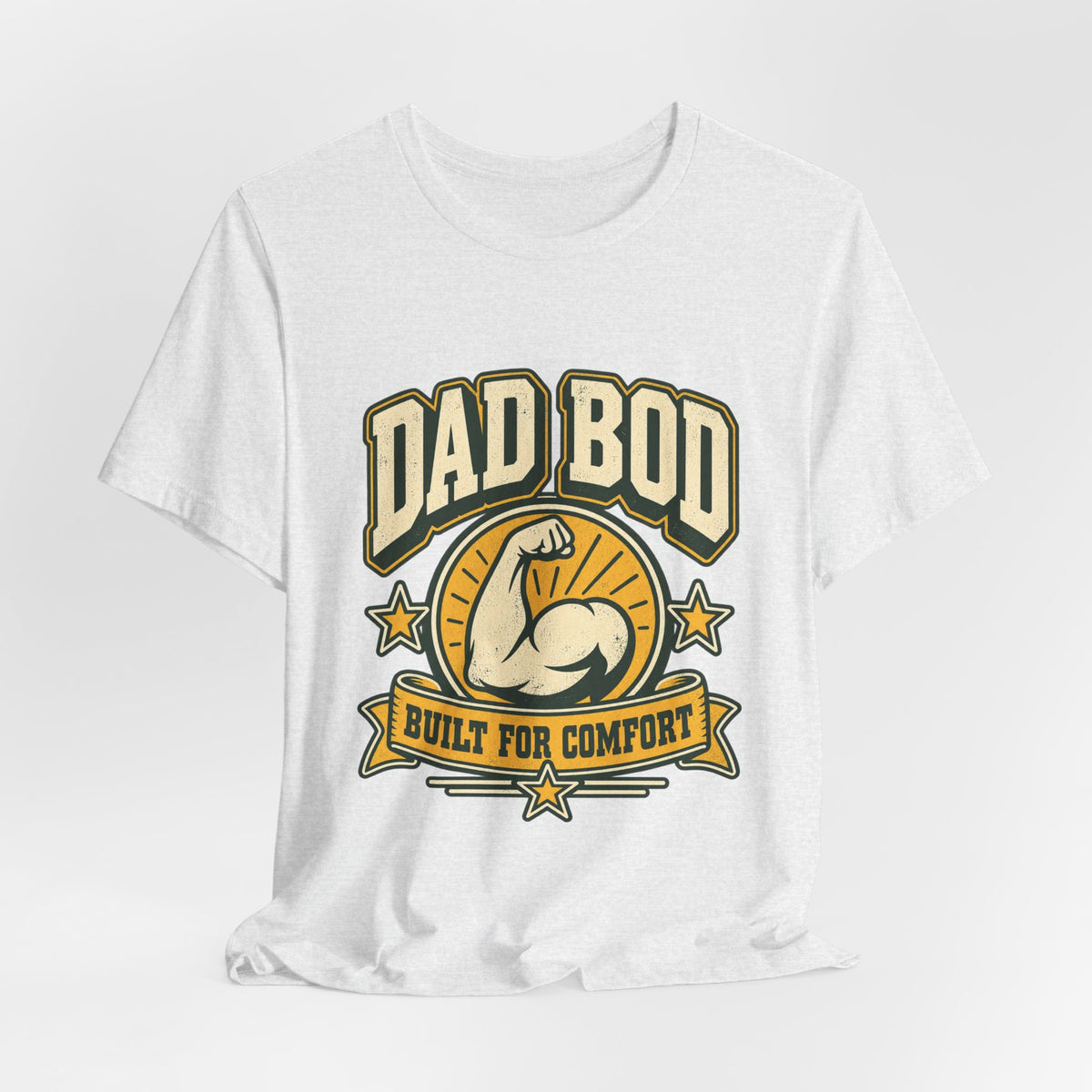 Dad Bod Built for Comfort T-Shirt — Vintage Funny Dad Body Tee