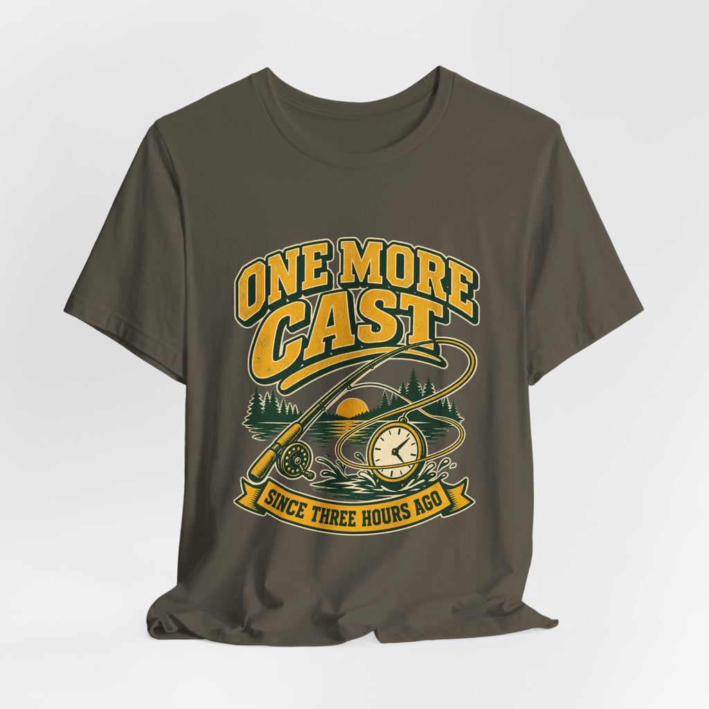 One More Cast Fishing T-Shirt — Vintage Angler Lake Tee