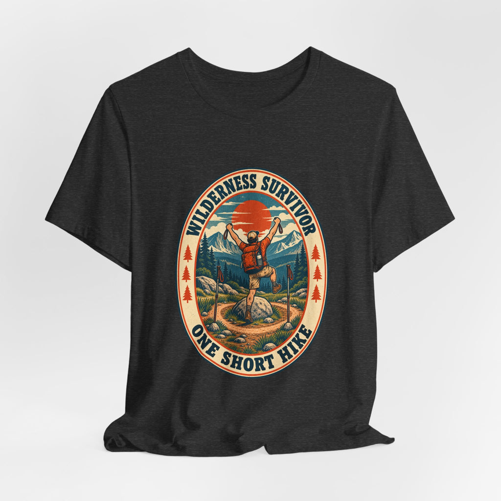 Wilderness Survivor T-Shirt — One Short Hike Vintage Mountain Hiking Tee