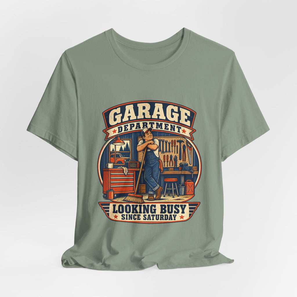 Garage Department Looking Busy Since Saturday Vintage Mechanic T-Shirt