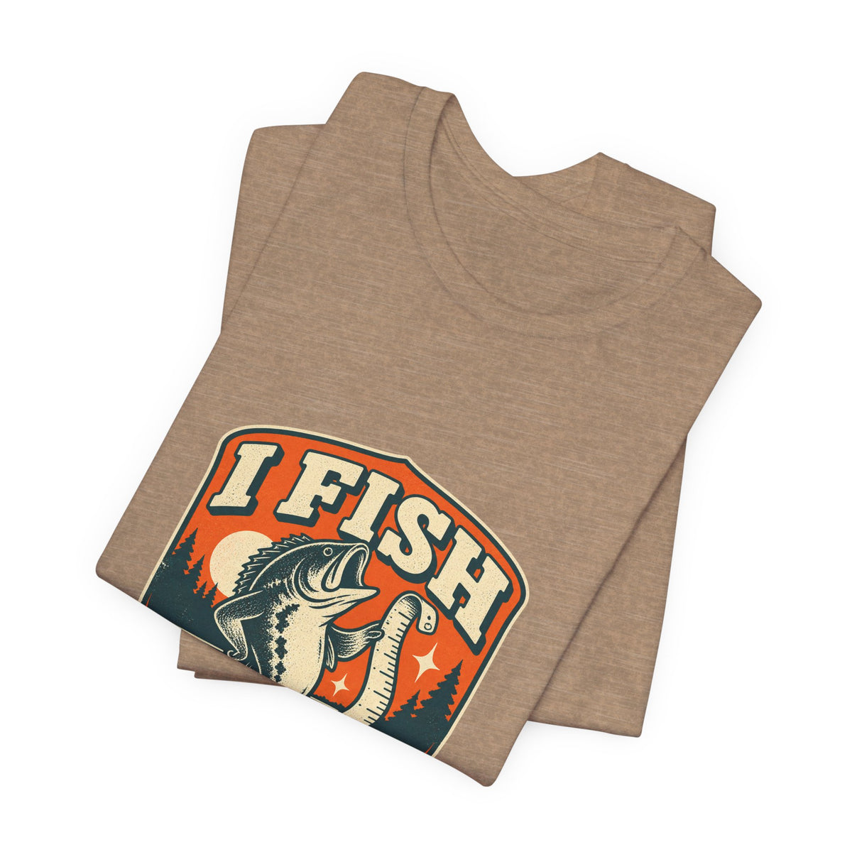 I Fish Therefore I Exaggerate T-Shirt — Vintage Fisherman Fish Tale Tee