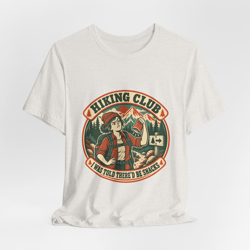 Hiking Club Snacks T-Shirt — Vintage Mountain Hiker Tee