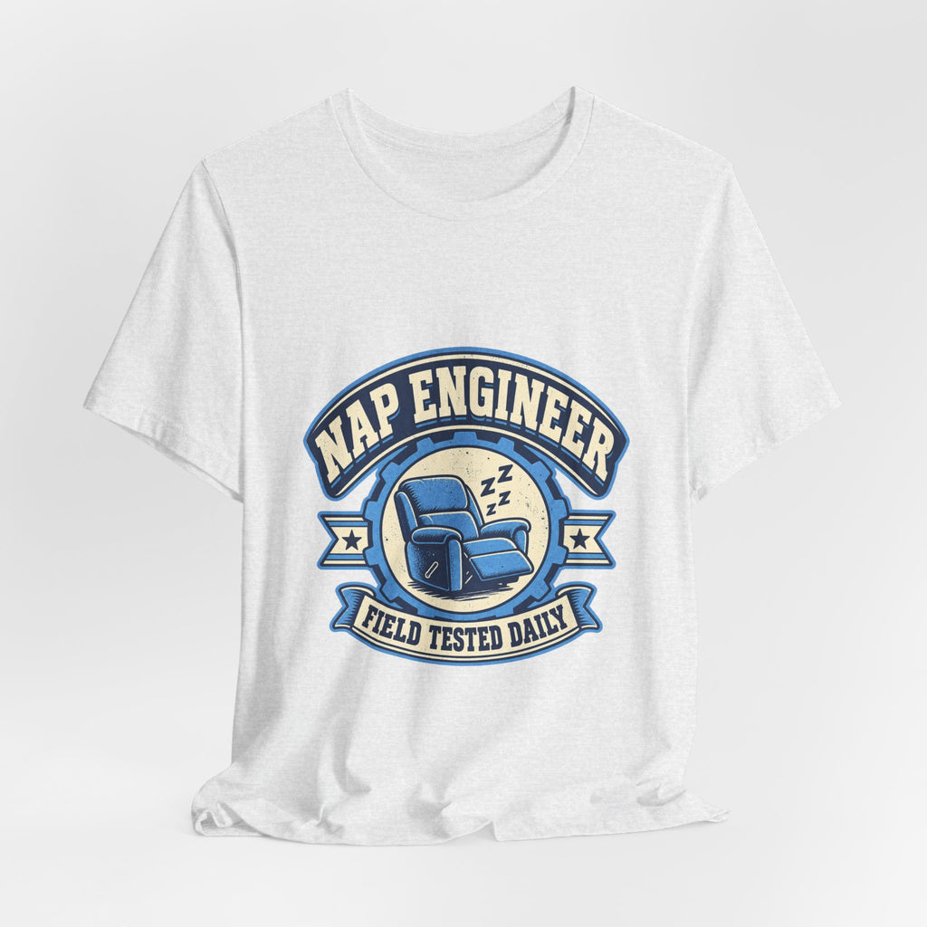 Vintage Nap Engineer T-Shirt — Field Tested Daily Recliner Design