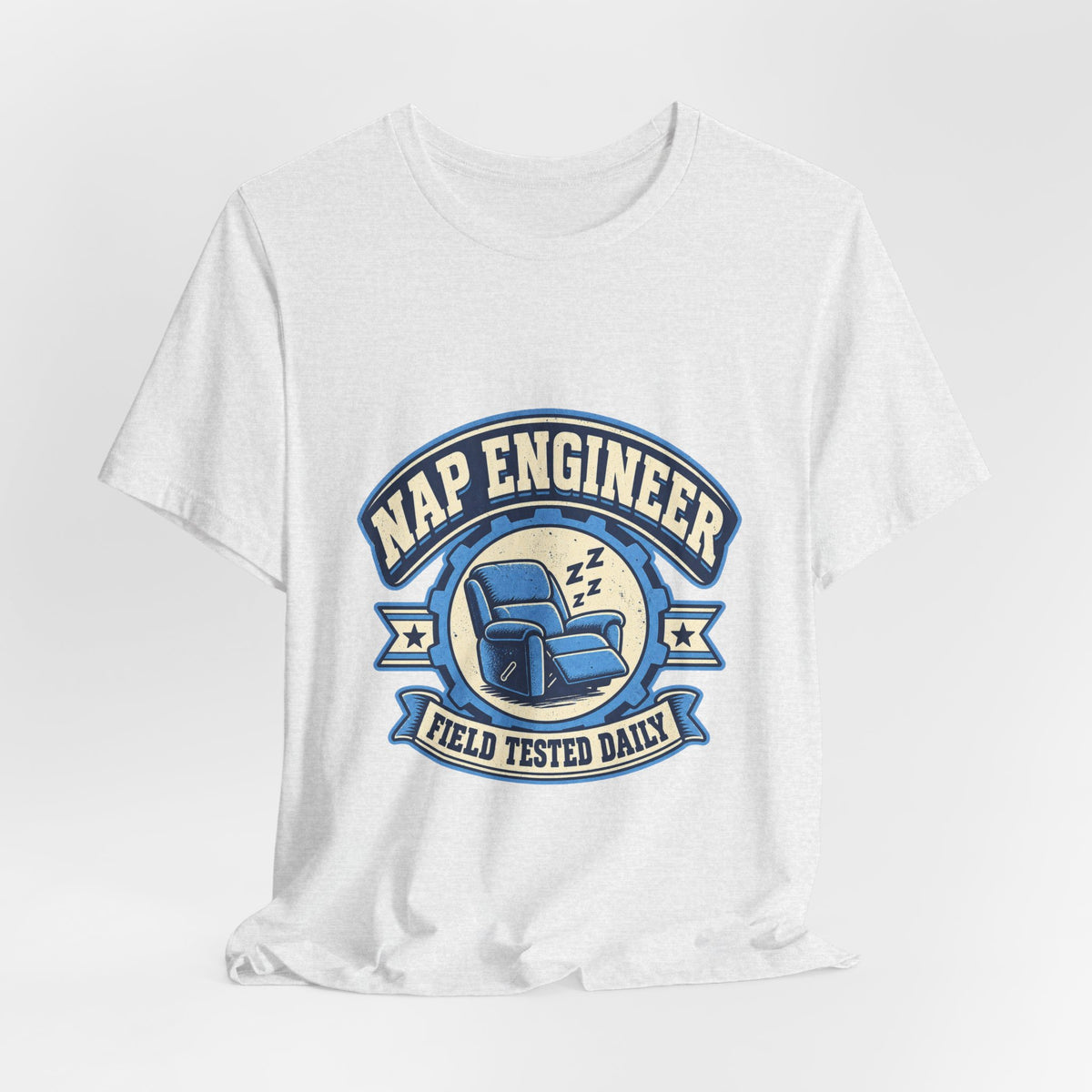 Vintage Nap Engineer T-Shirt — Field Tested Daily Recliner Design