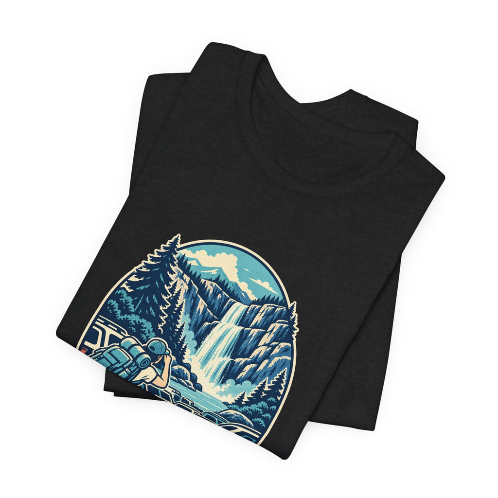 Waterfall Chaser T-Shirt — Mostly Chasing Parking Funny Road Trip Hiking Tee