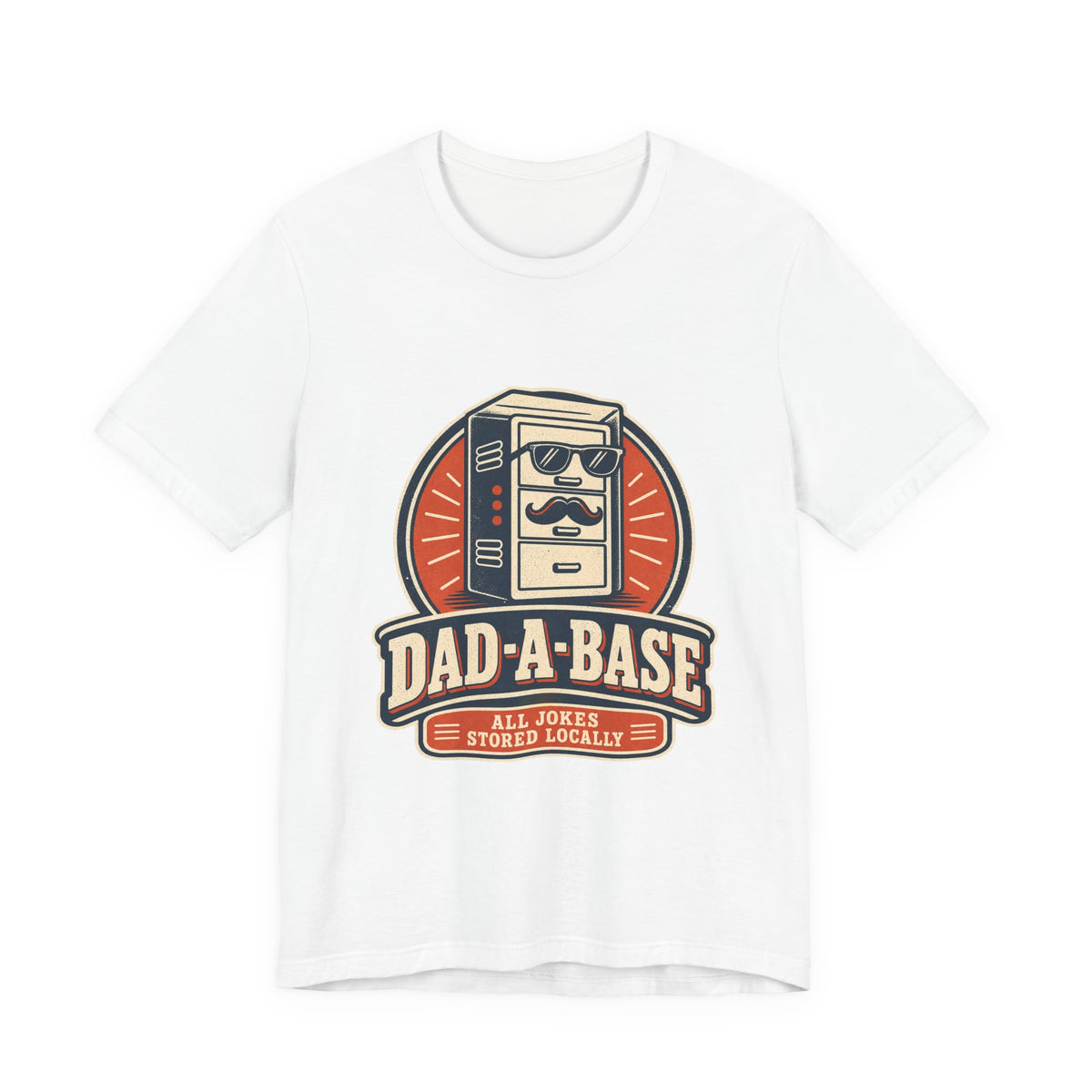 Dad-A-Base T-Shirt, Funny Dad Joke Database Tee, Cool Vintage Father’s Day Gift